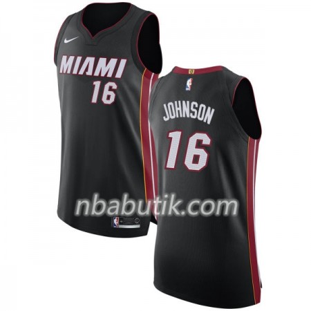 NBA Mænd Trøje Miami Heat James Johnson 16 Nike 2017-18 Sort Swingman